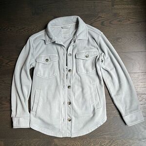 Thread & Supply Longline Sweatshirt Knit Shacket | Grey | XS